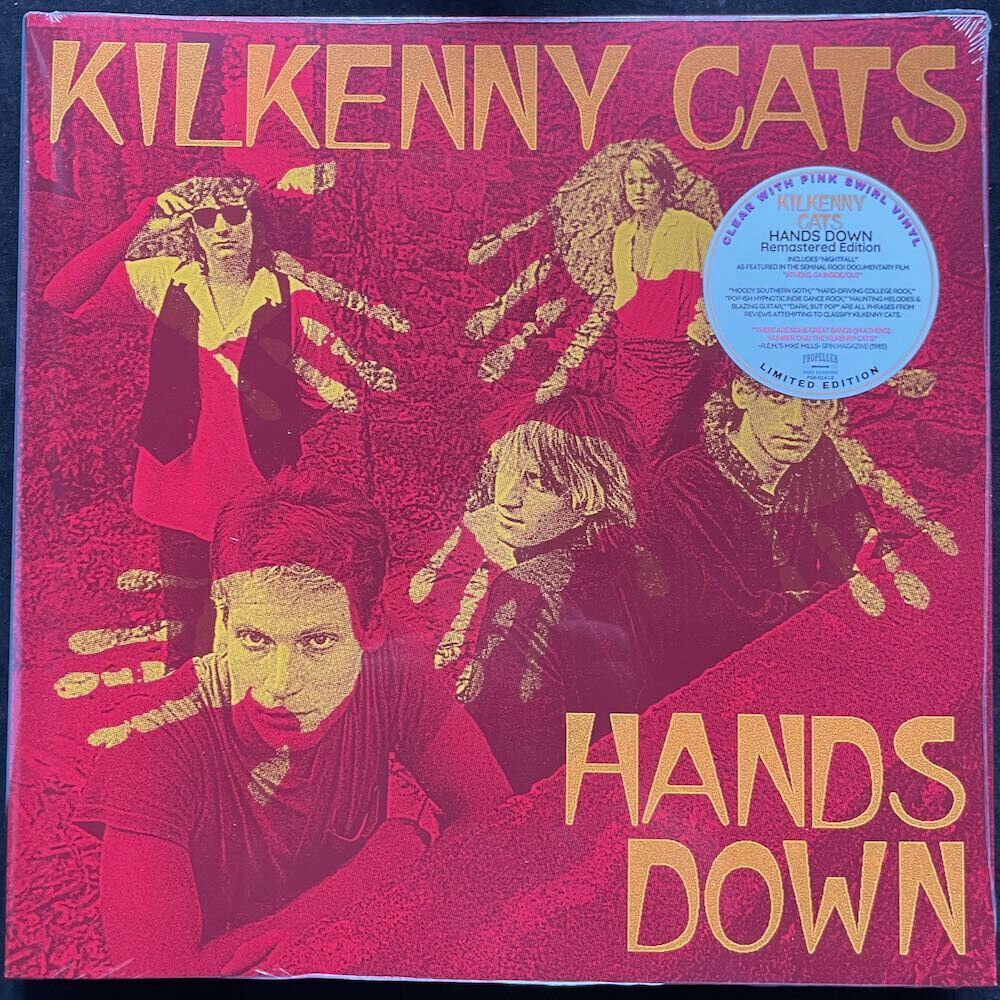 Kilkenny Cats - Hands Down – Limited Clear with Pink Swirl Vinyl, LP, Remastered